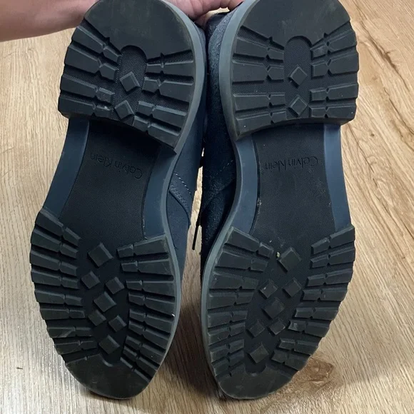 Calvin Klein Men's Dark Gray Suede Boots - Picture 5 of 6